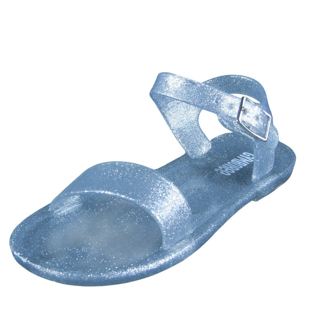 Gymboree Girls Gladiator Size T 9 Medium Shoes Clear Synthetic Buckle